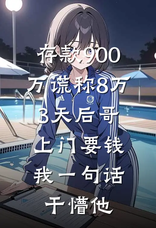 存款900万谎称8万，3天后哥上门要钱，我一句话干懵他许安安安小说推荐完结_全集免费小说存款900万谎称8万，3天后哥上门要钱，我一句话干懵他(许安安安)